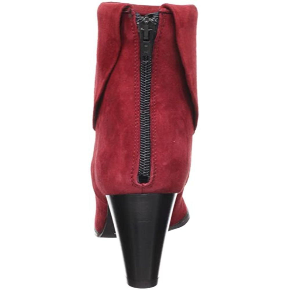 Angel Bordeaux Suede Amalfi Ankle Boots
