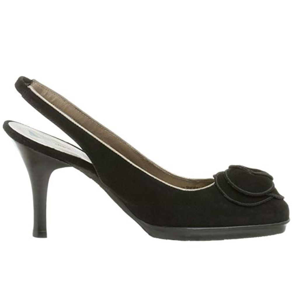 Nan Black Suede Dani Black Slingback Pumps