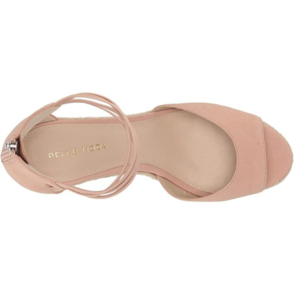 Raven Blush Nubuck Pelle Moda Wedge Sandals