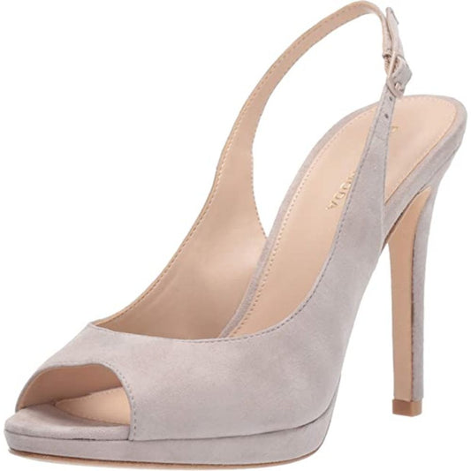 Joey Mushroom Suede Pelle Moda Slingback Pumps