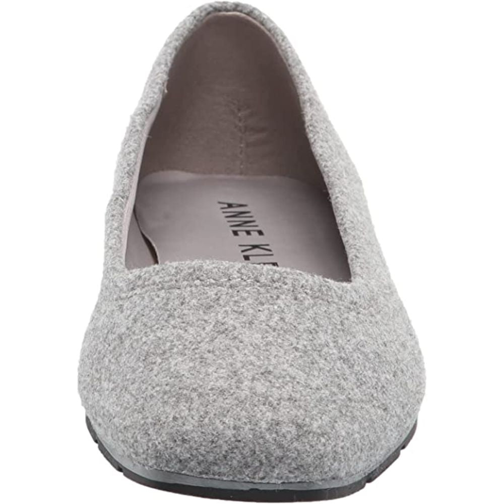 Iggy Dark Gray Fabric Anne Klein Ballet Flats