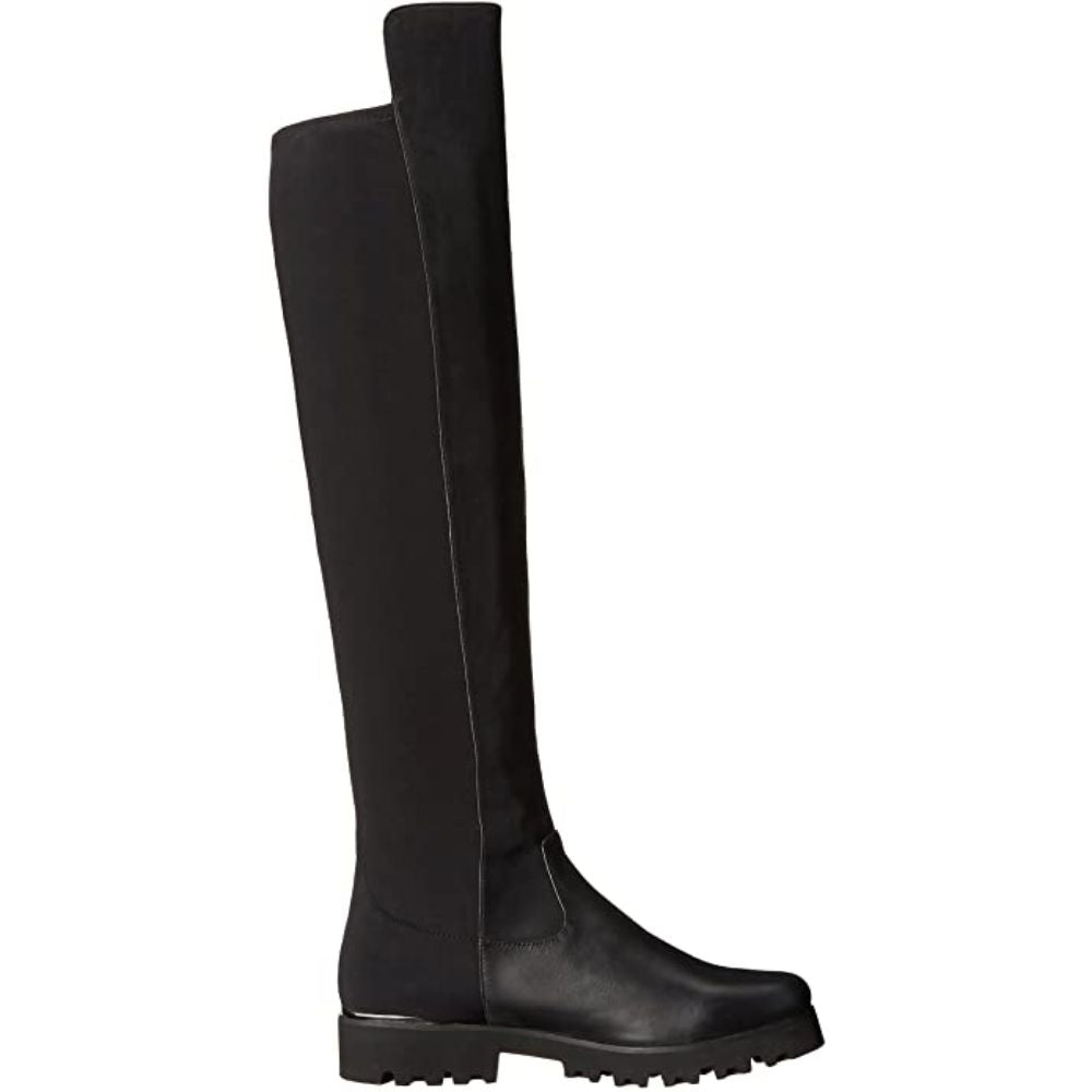 Roz Black Leather Donald Pliner Over The Knee Boots