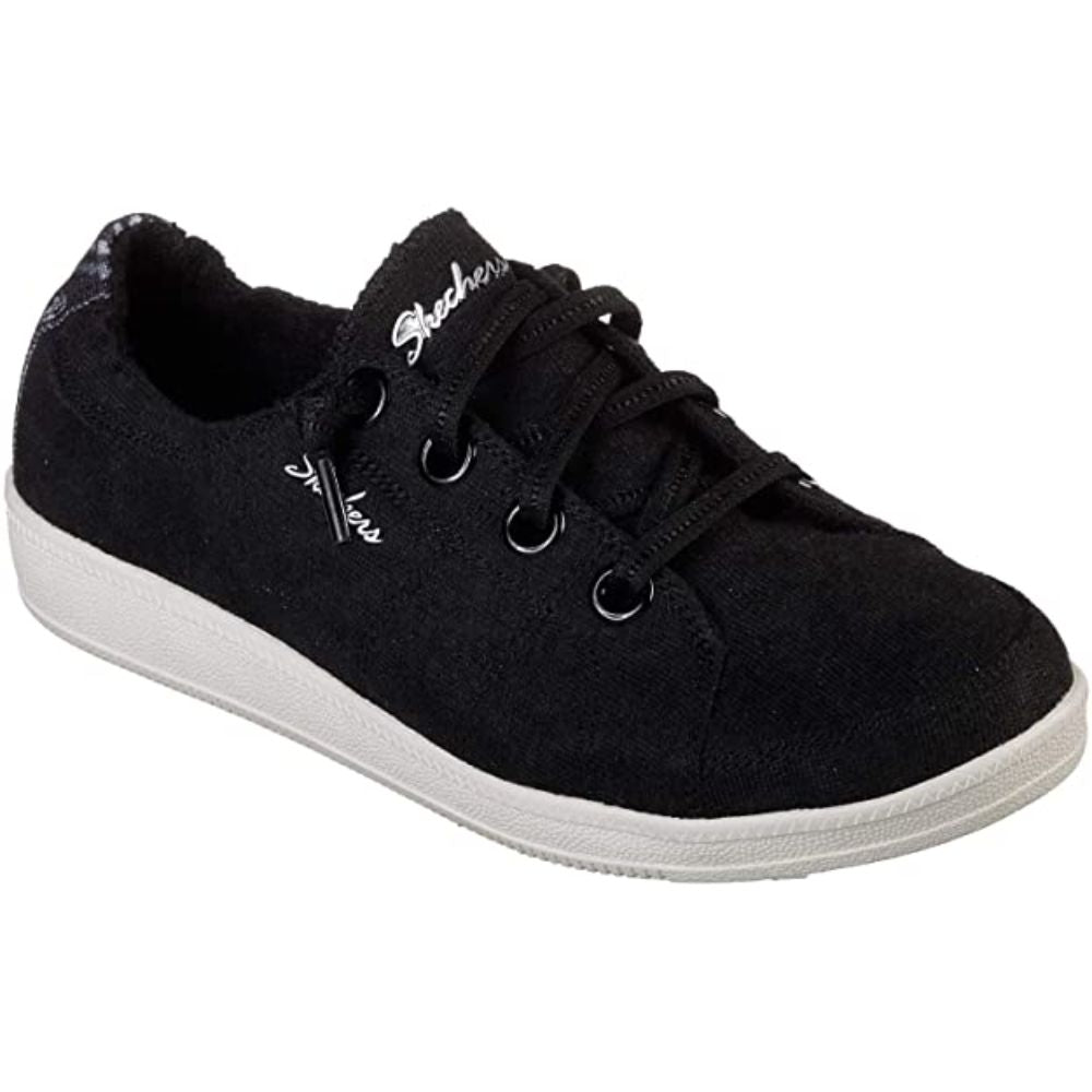 23945 Inner City Black White Fabric Skechers Sneakers