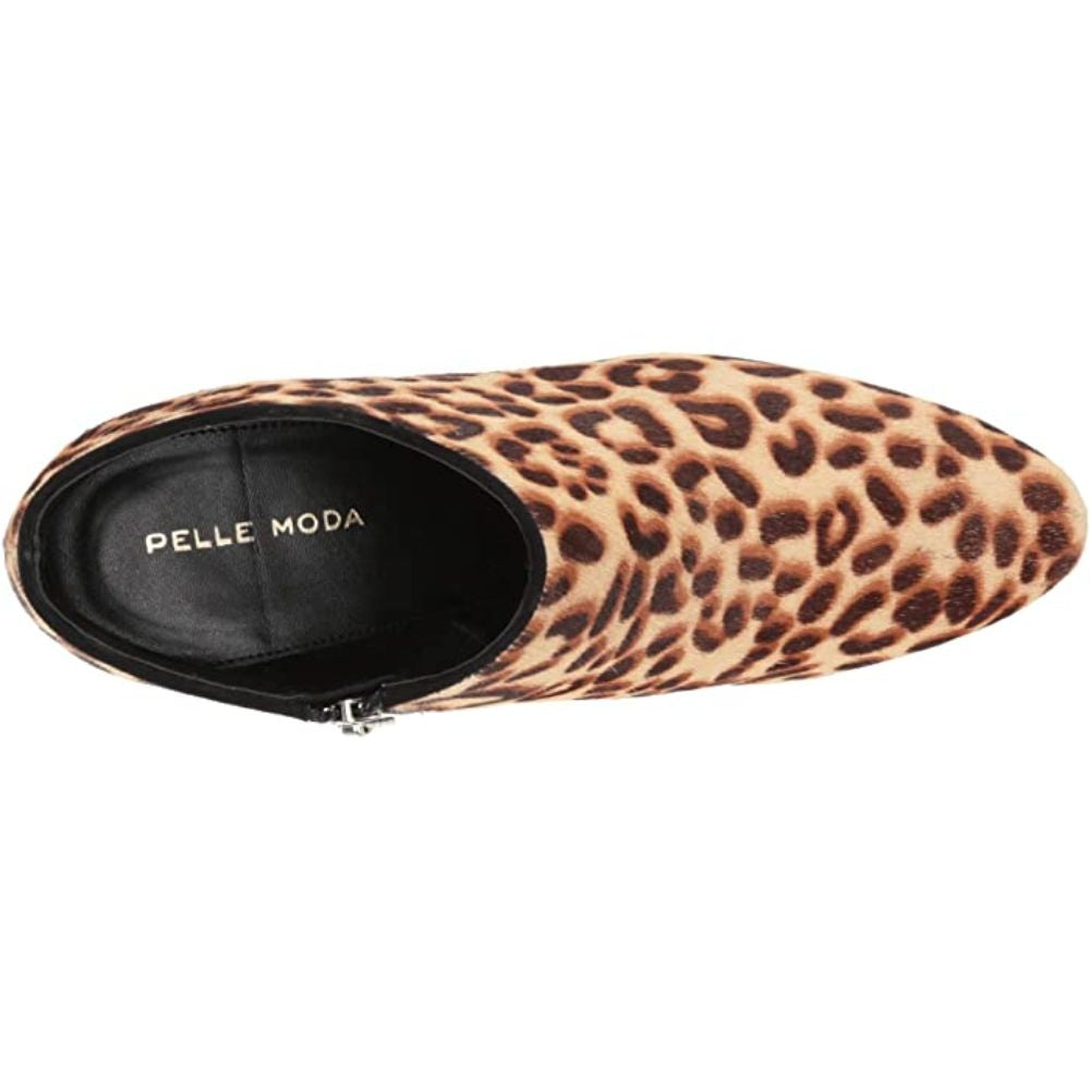 Yelm Leopard Haircalf Pelle Moda Ankle Boots