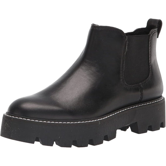 Balinbooty Black Leather Franco Sarto Ankle Boots