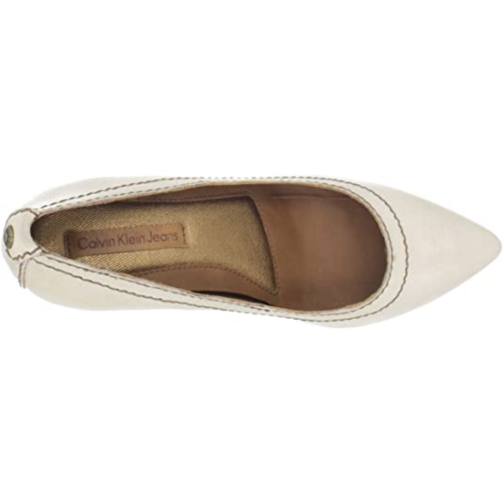 Ryleigh Burnished Beige Leather Calvin Klein Jeans Pumps