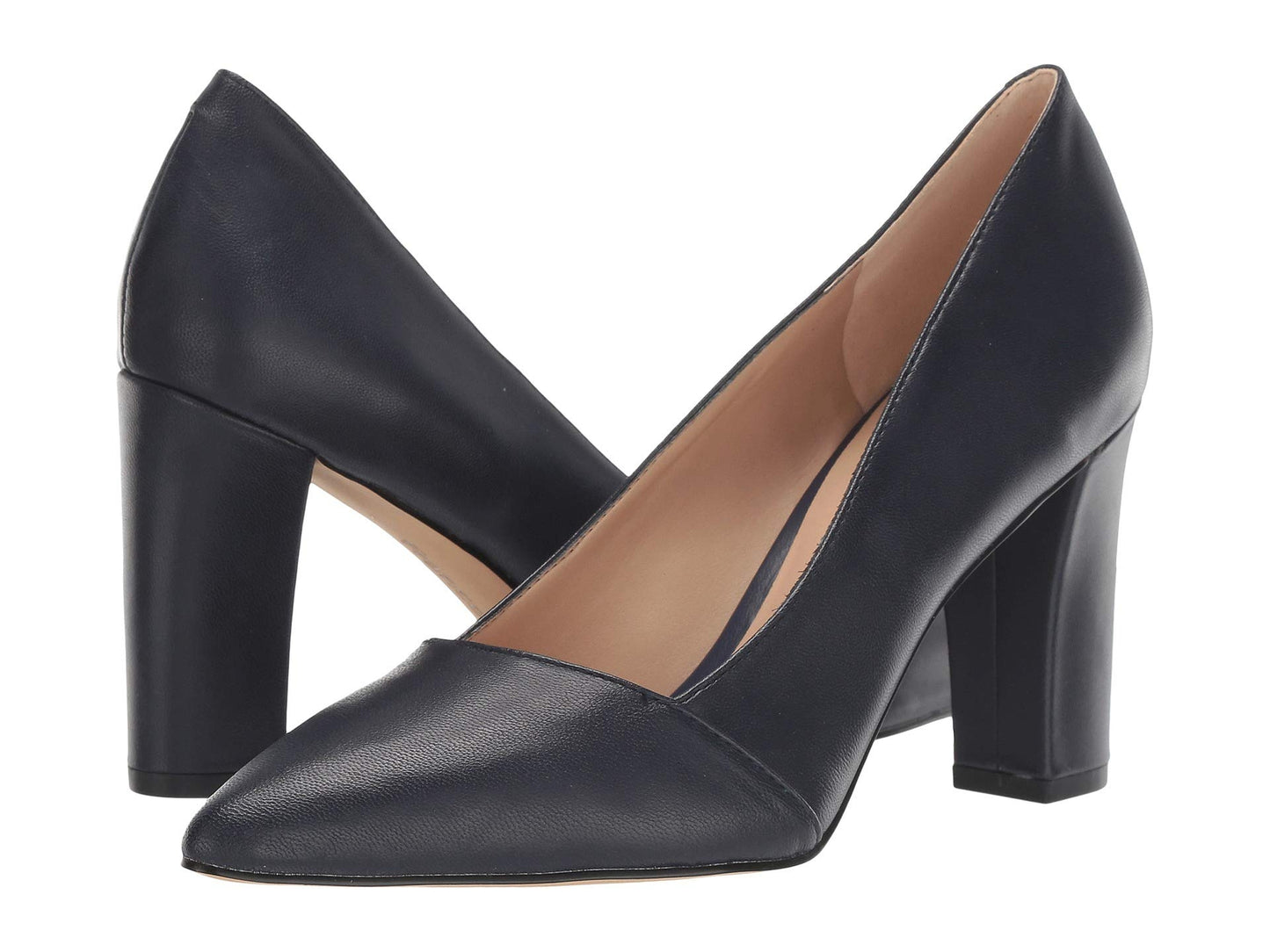 Abree Midnight Bue Leather Franco Sarto Pumps