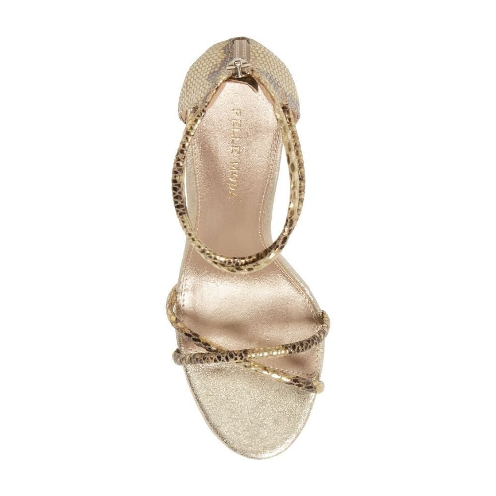 Cruz Snake Gold Multi Leather Pelle Moda Sandals