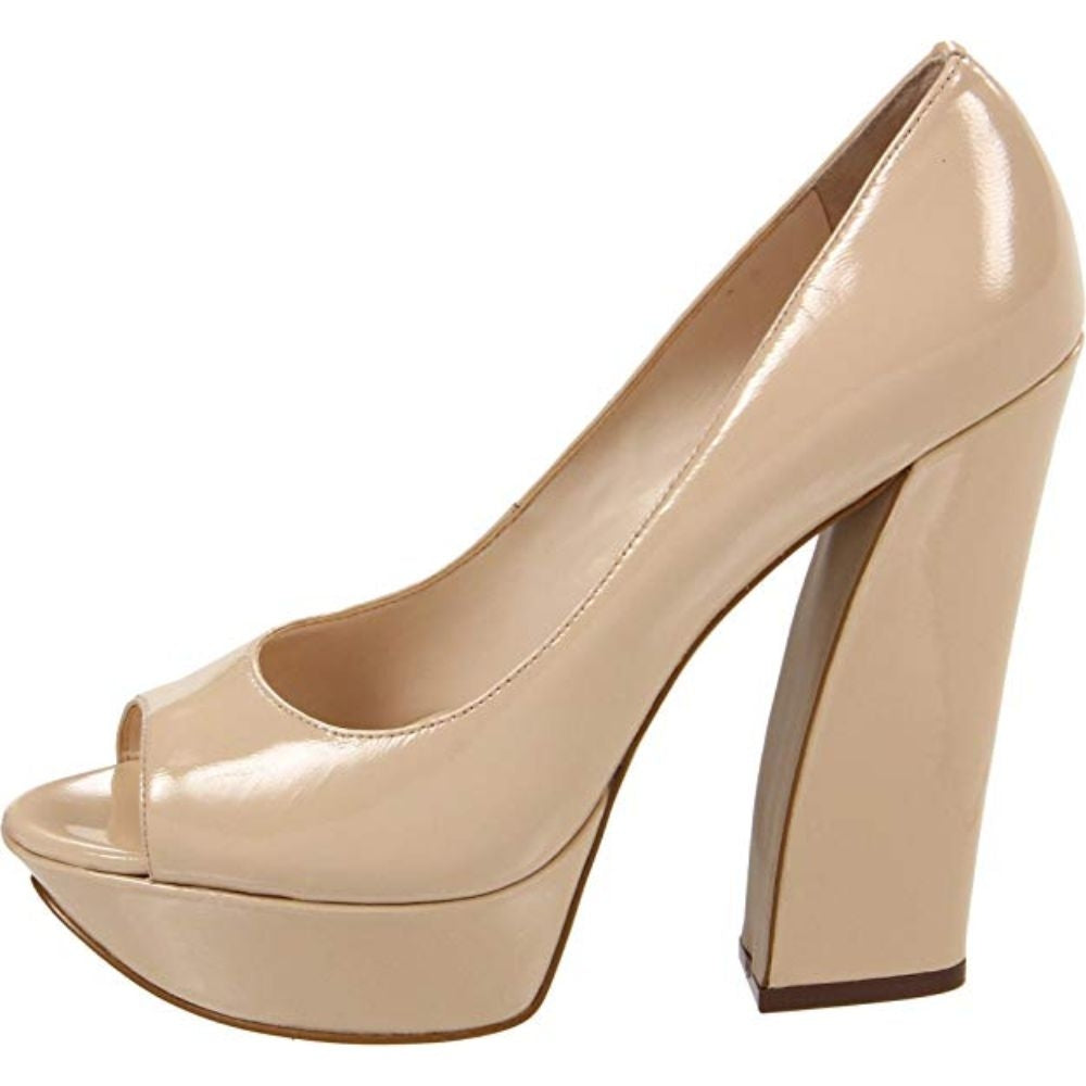 Alessandra Natural Patent Boutique 9 Platform Pumps