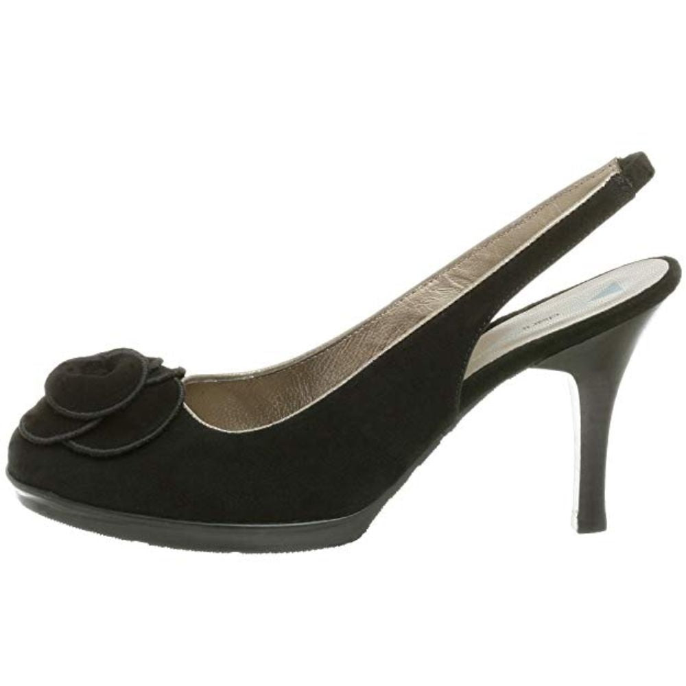 Nan Black Suede Dani Black Slingback Pumps