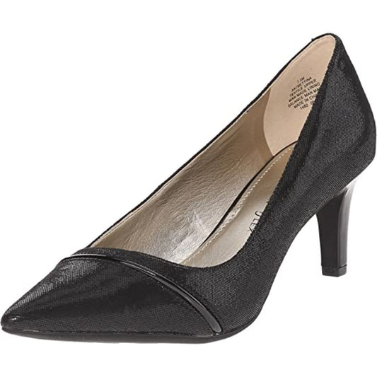 Bettina Black Fabric Anne Klein Pumps
