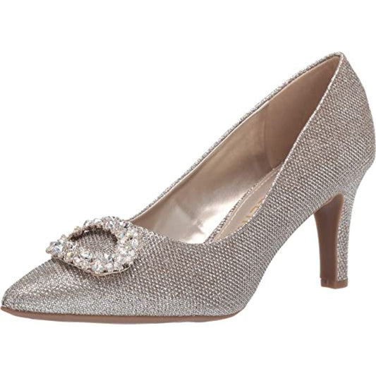 Gael Platinum Fabric Anne Klein Pumps