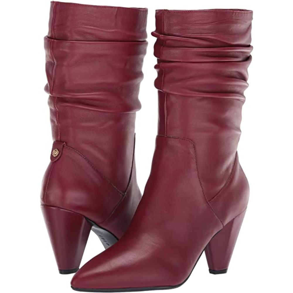 Yurika Wine Leather Anne Klein Boots