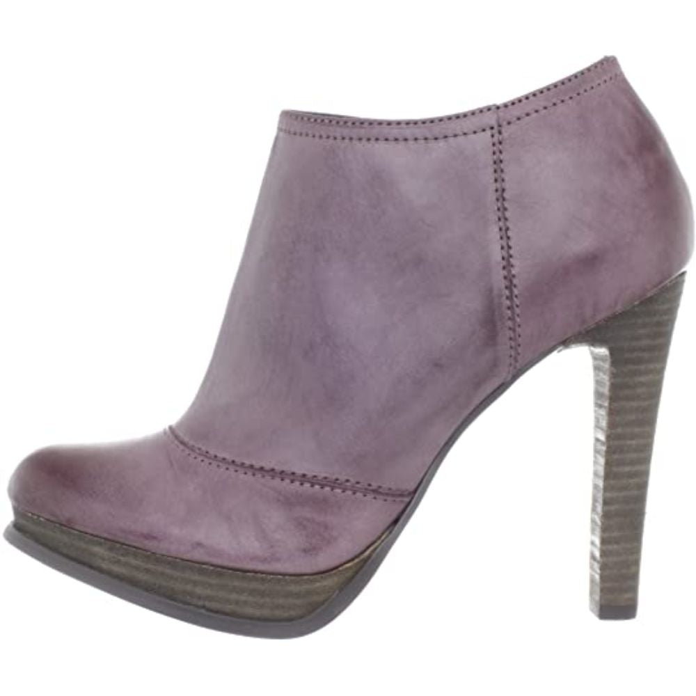 Tal Brush Off Leather Berry Calvin Klein Jeans Ankle Boots