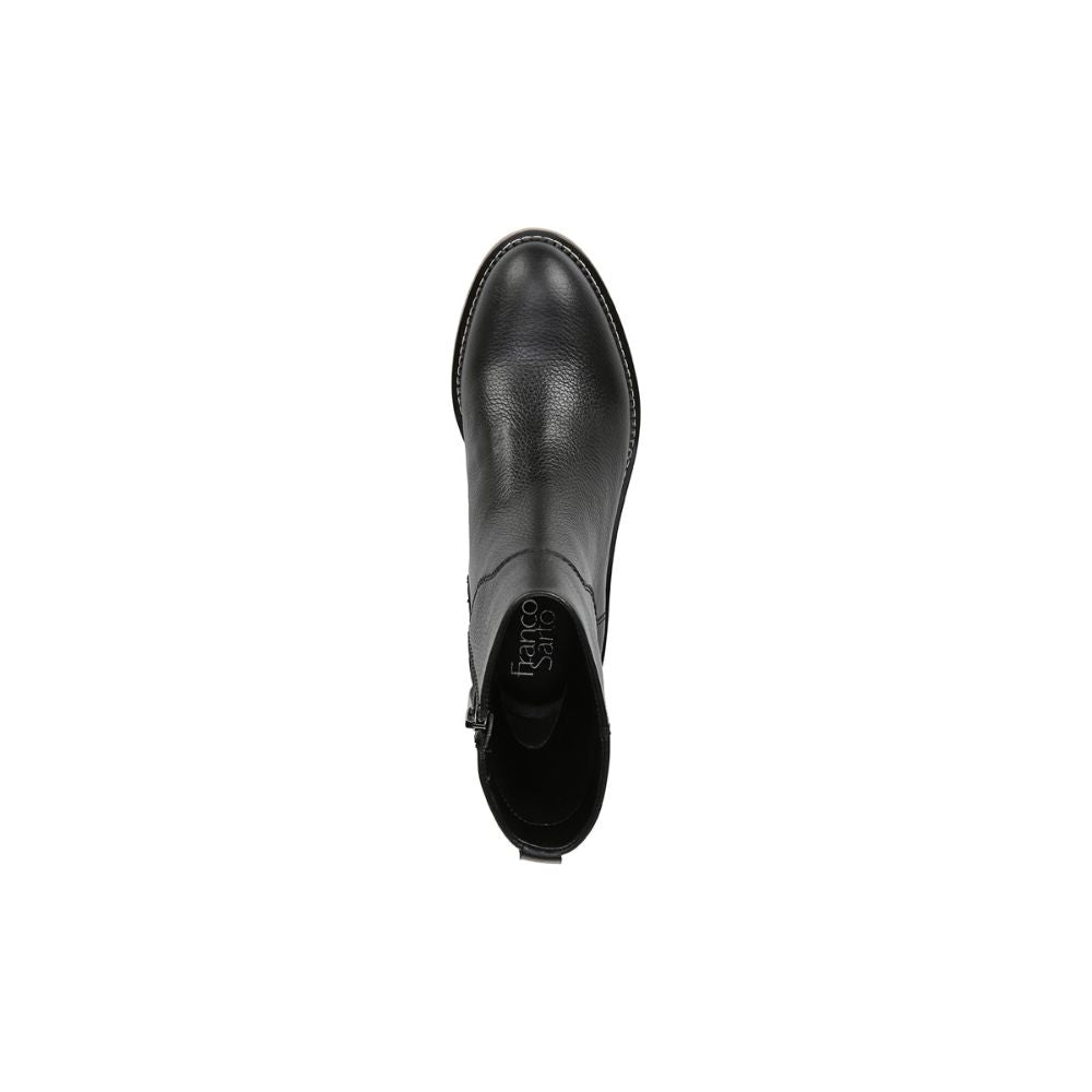 Roalba 2 Black Leather Waterproof Franco Sarto Ankle Boots