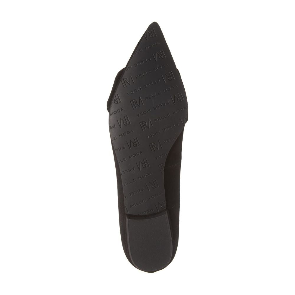 Dana Black Suede Pelle Moda Ballet Flats