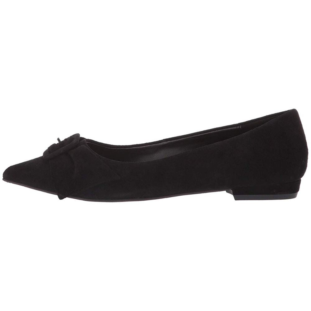 Dana Black Suede Pelle Moda Ballet Flats