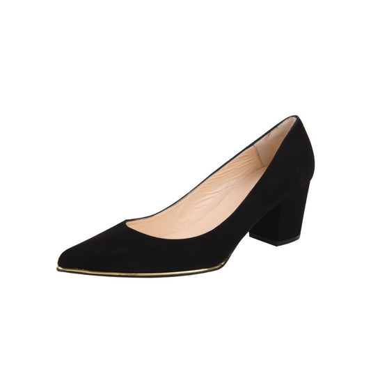 Christy V Black Suede Jon Josef Pumps