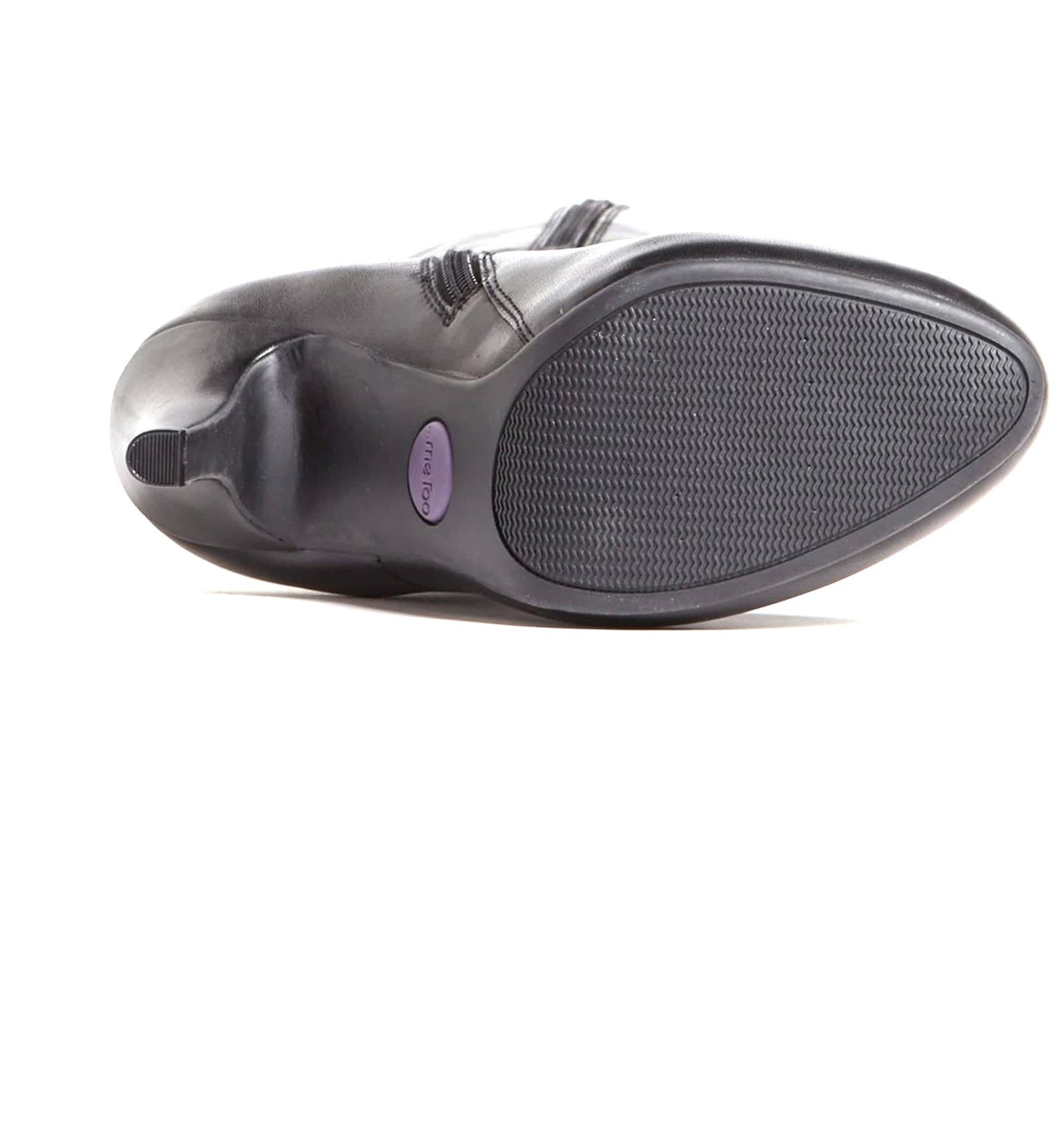 Lavendar Black Leather Me Too Boots