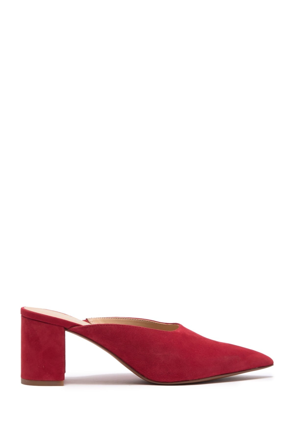 Tamera Crimson Red Suede Franco Sarto Mule