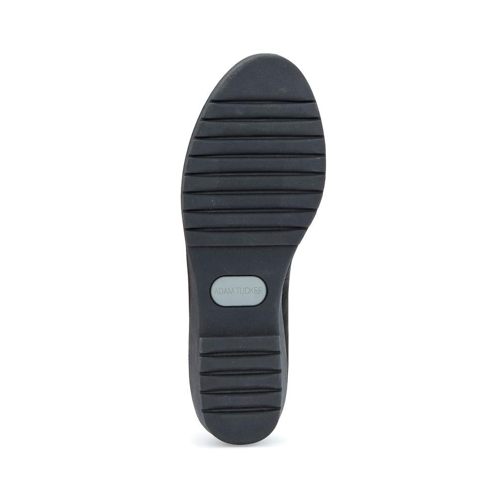 Nexi Black Nubuck Me Too Loafer Wedge Pumps