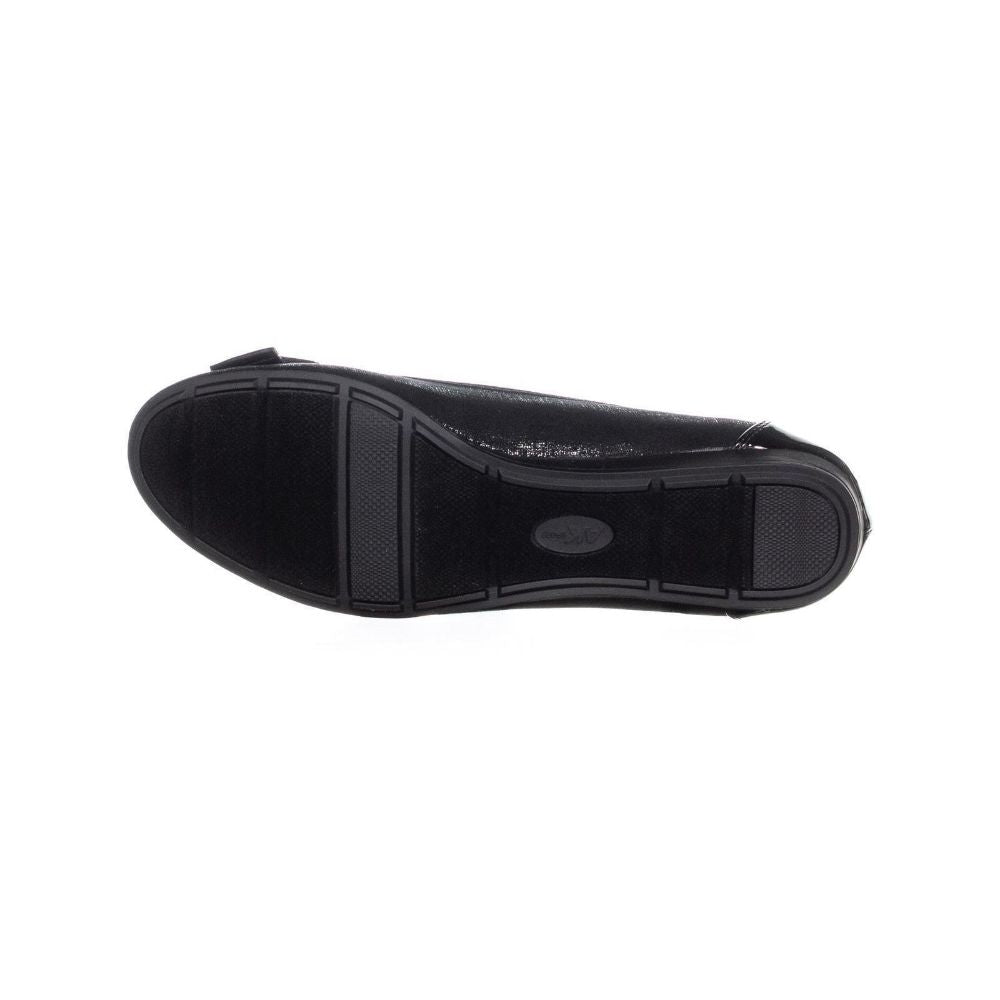 Alivia Black Multi Fabric Anne Klein Ballet Flats