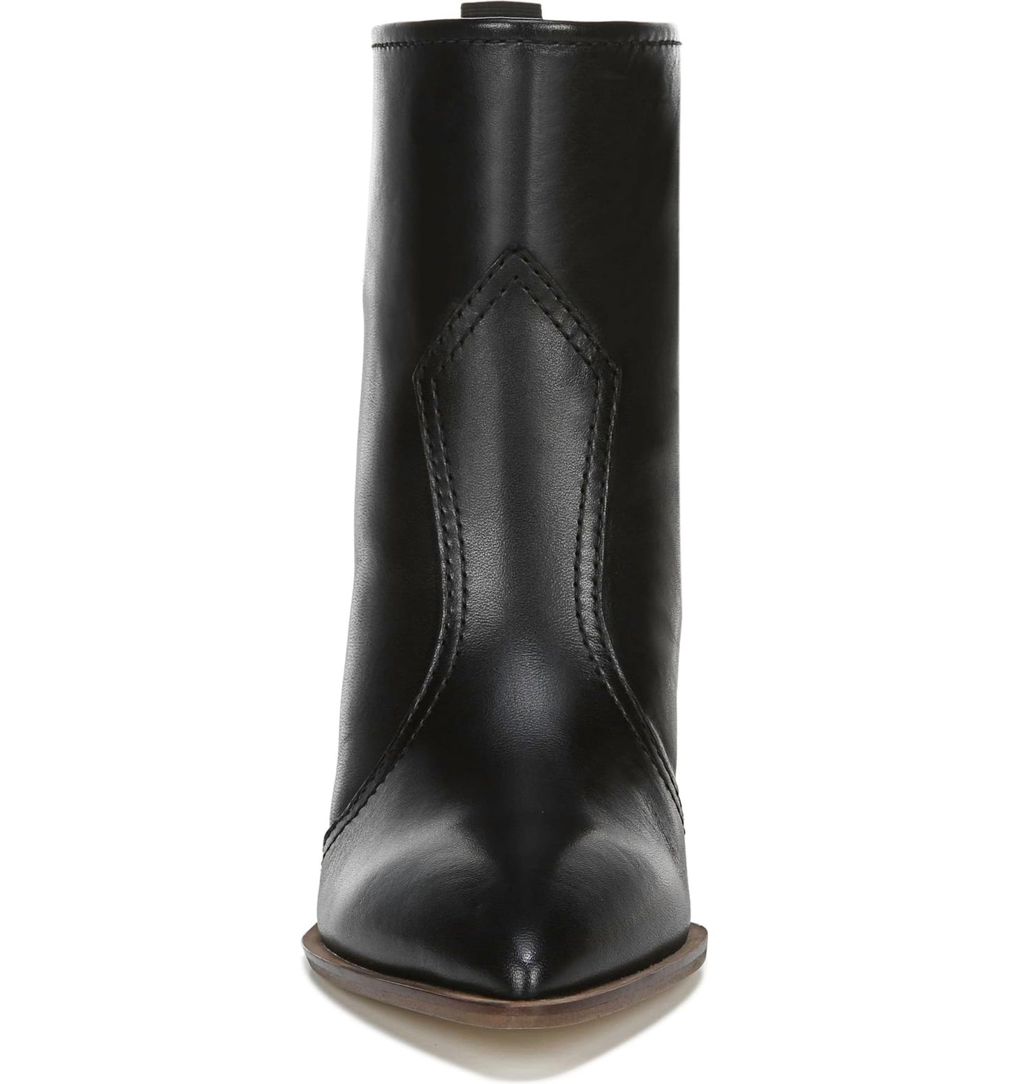 Valentina Black Leather Franco Sarto Ankle Boot