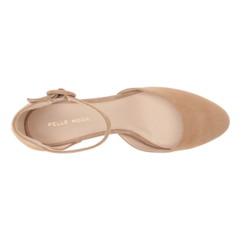 Uma Latte Beige Suede Pelle Moda Pumps