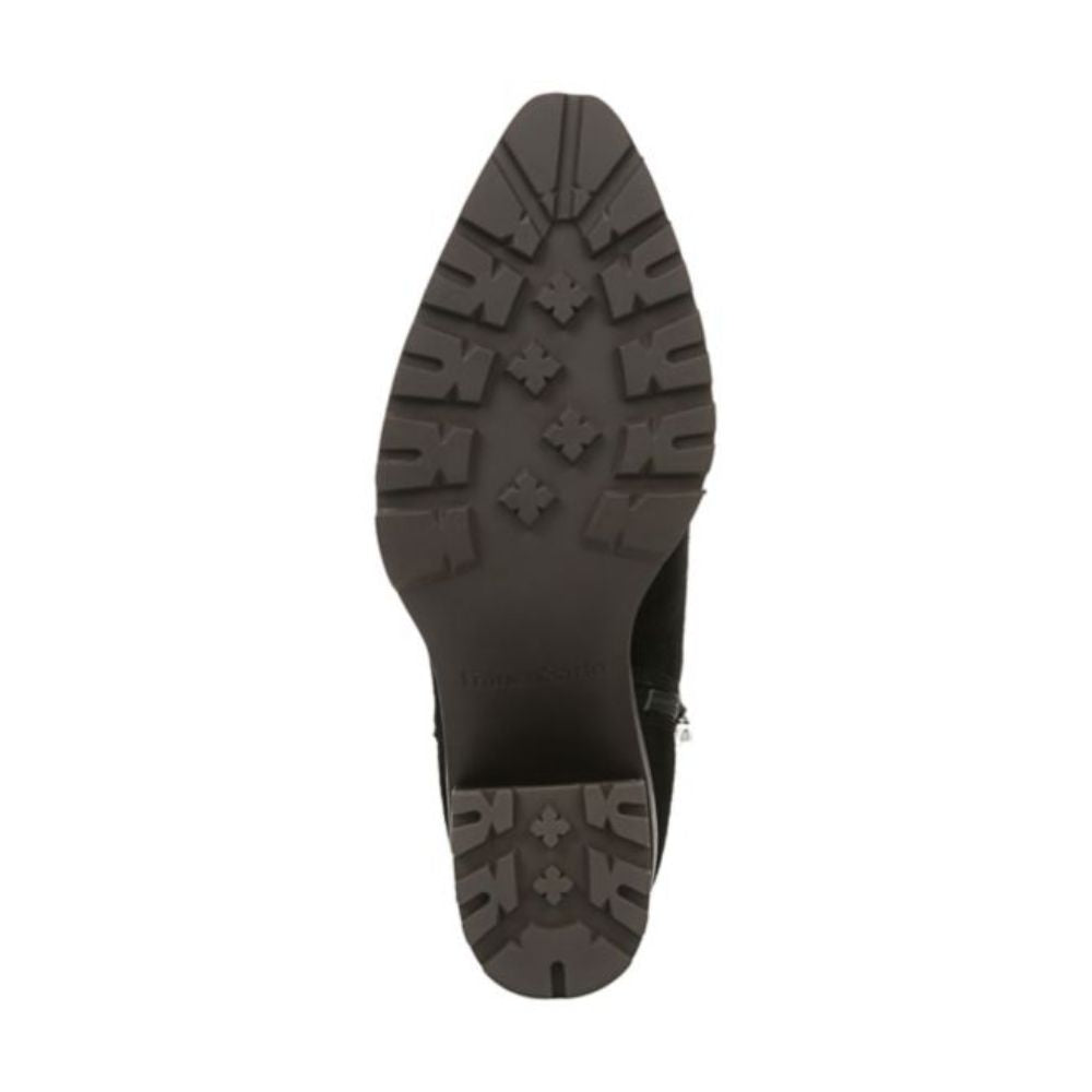 Tori Black Suede Franco Sarto Ankle Boots