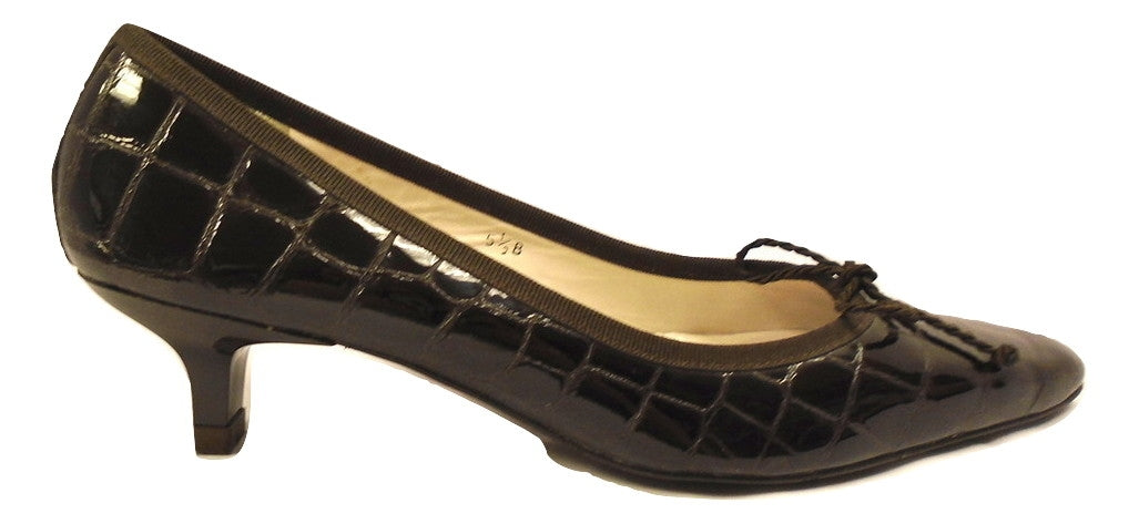 Royal Brown Patent Leather Paul Mayer Pumps