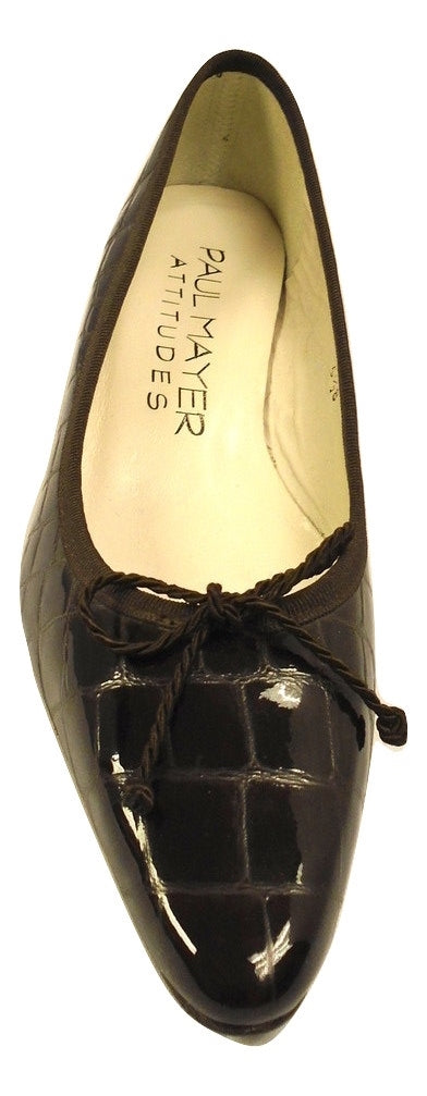 Royal Brown Patent Leather Paul Mayer Pumps