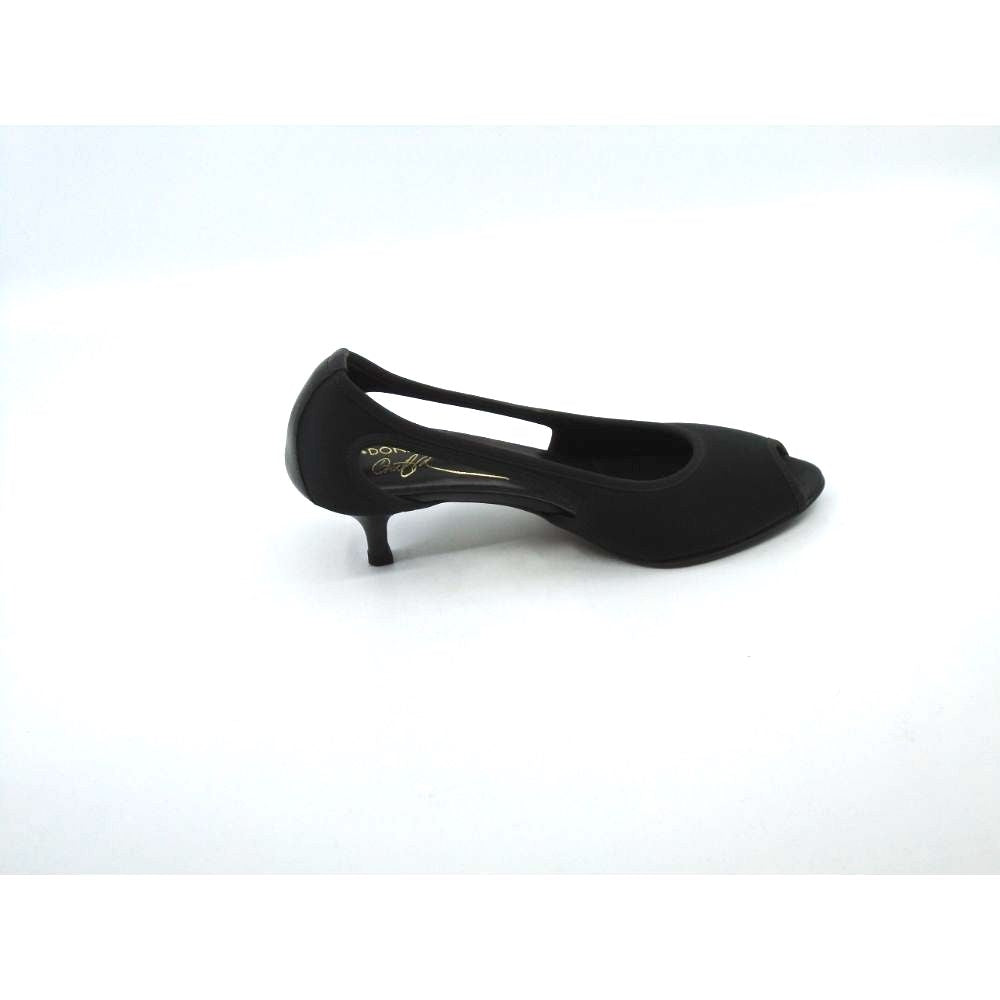 Danda Black Satin Donald Pliner Pumps