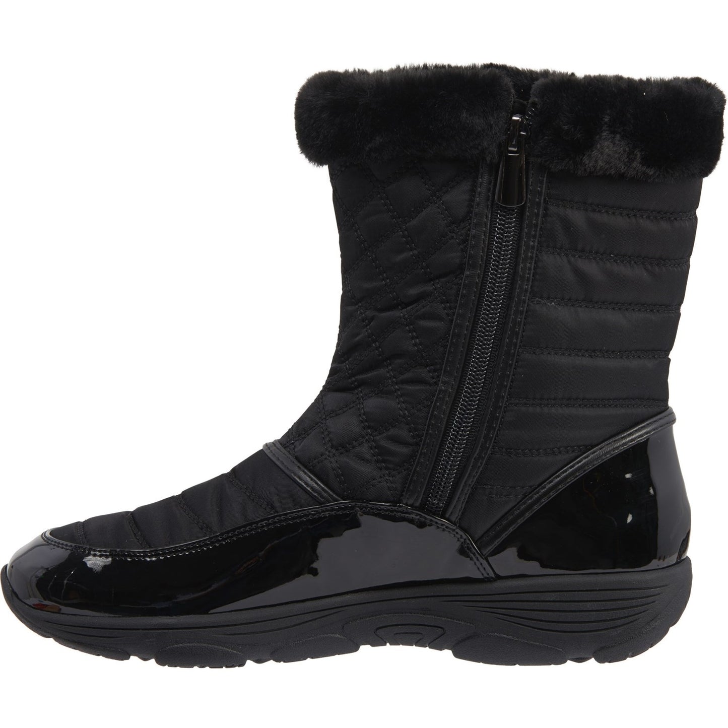 Vixon2 Black Fabric Easy Spirit Mid Winter Boots