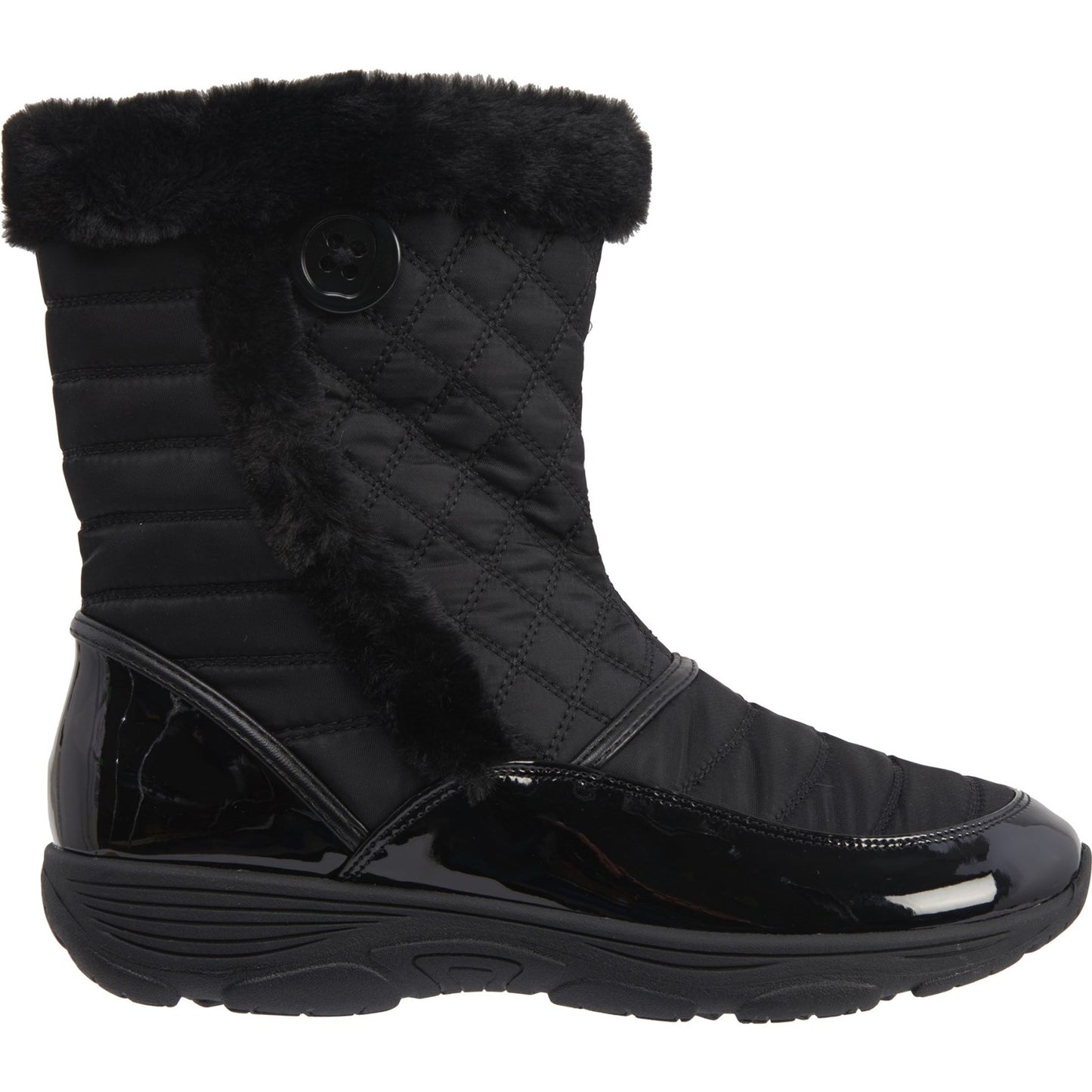 Vixon2 Black Fabric Easy Spirit Mid Winter Boots