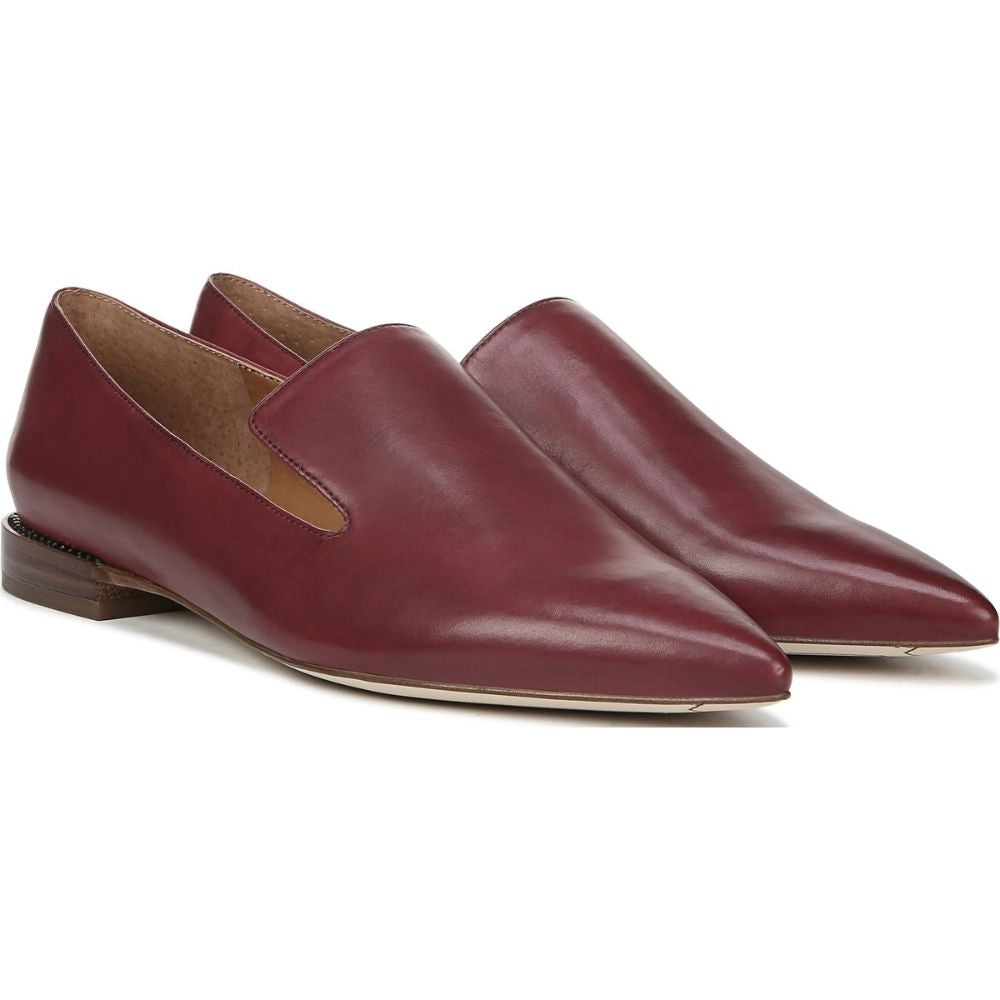 Topaz Crimson Burgundy Leather Franco Sarto Loafer Flats