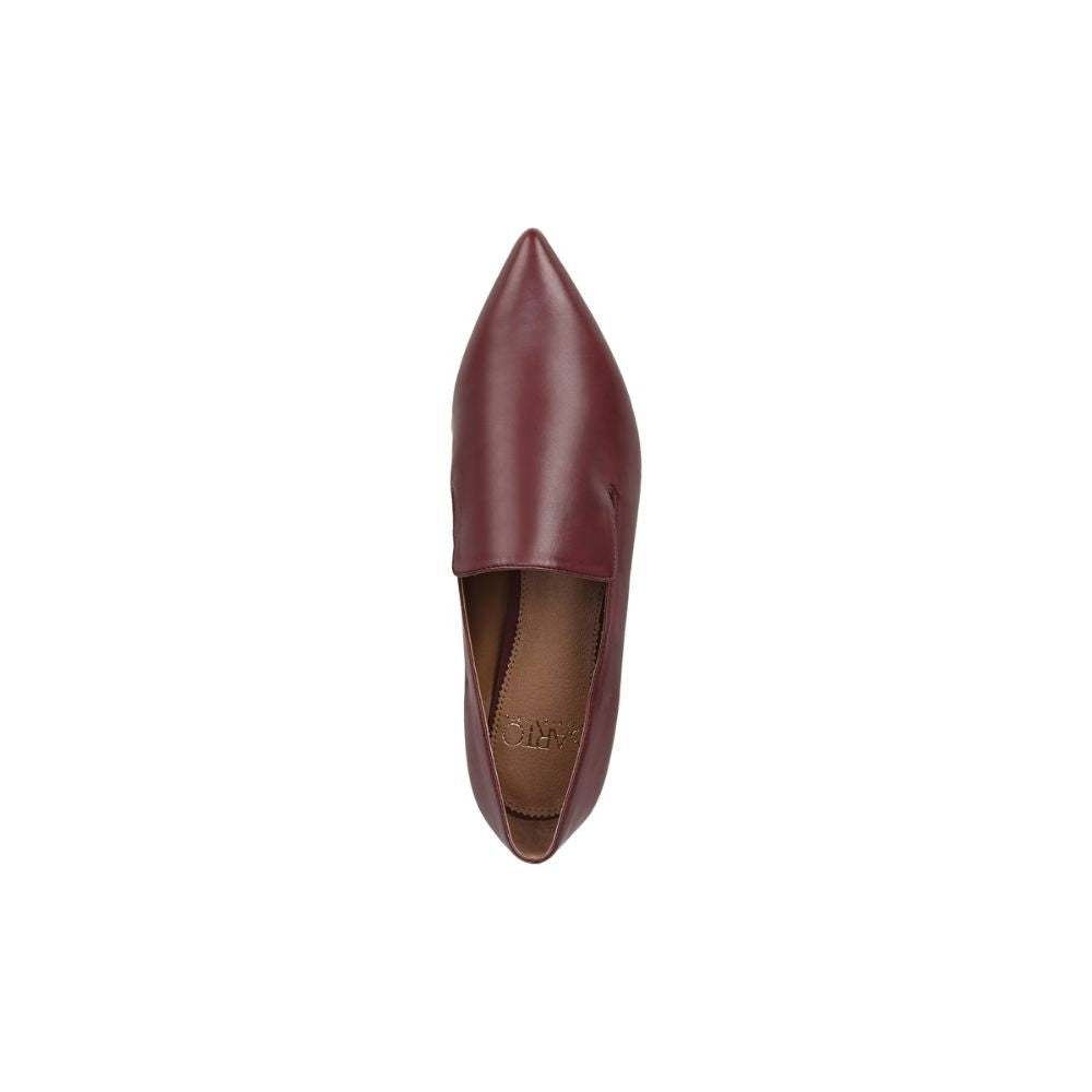 Topaz Crimson Burgundy Leather Franco Sarto Loafer Flats