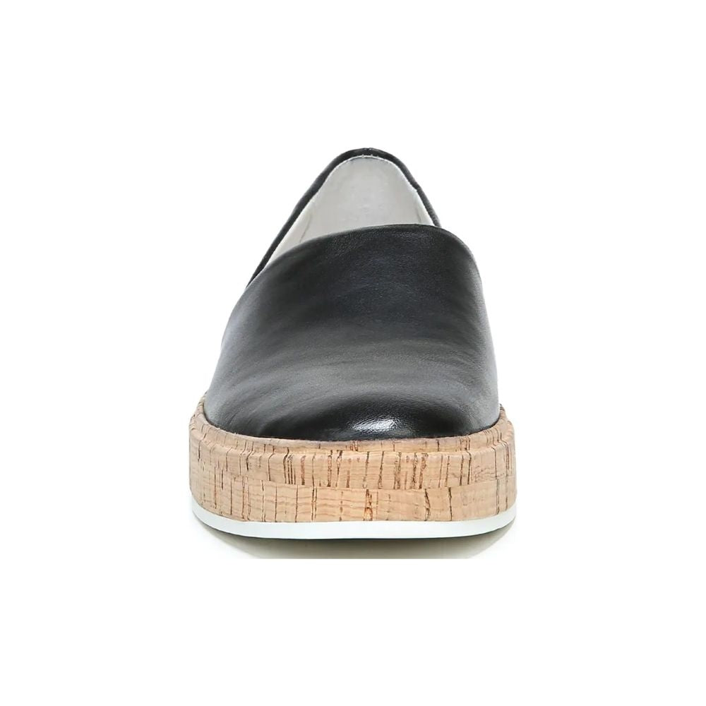 Derek Black Leather Franco Sarto Slip on Flats