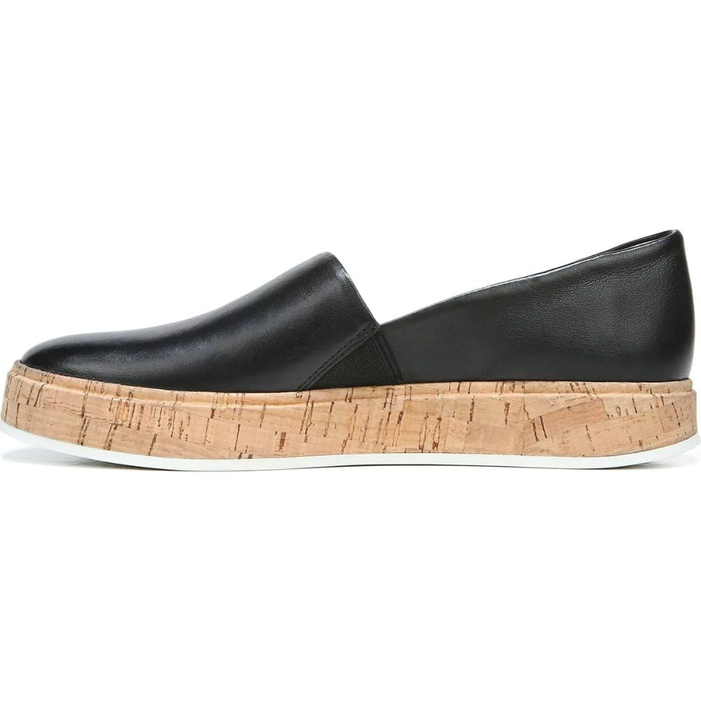 Derek Black Leather Franco Sarto Slip on Flats