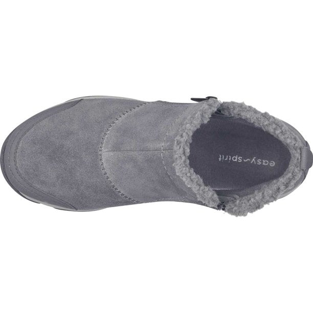 Embark Medium Gray Suede Easy Spirit Waterproof Ankle Boots