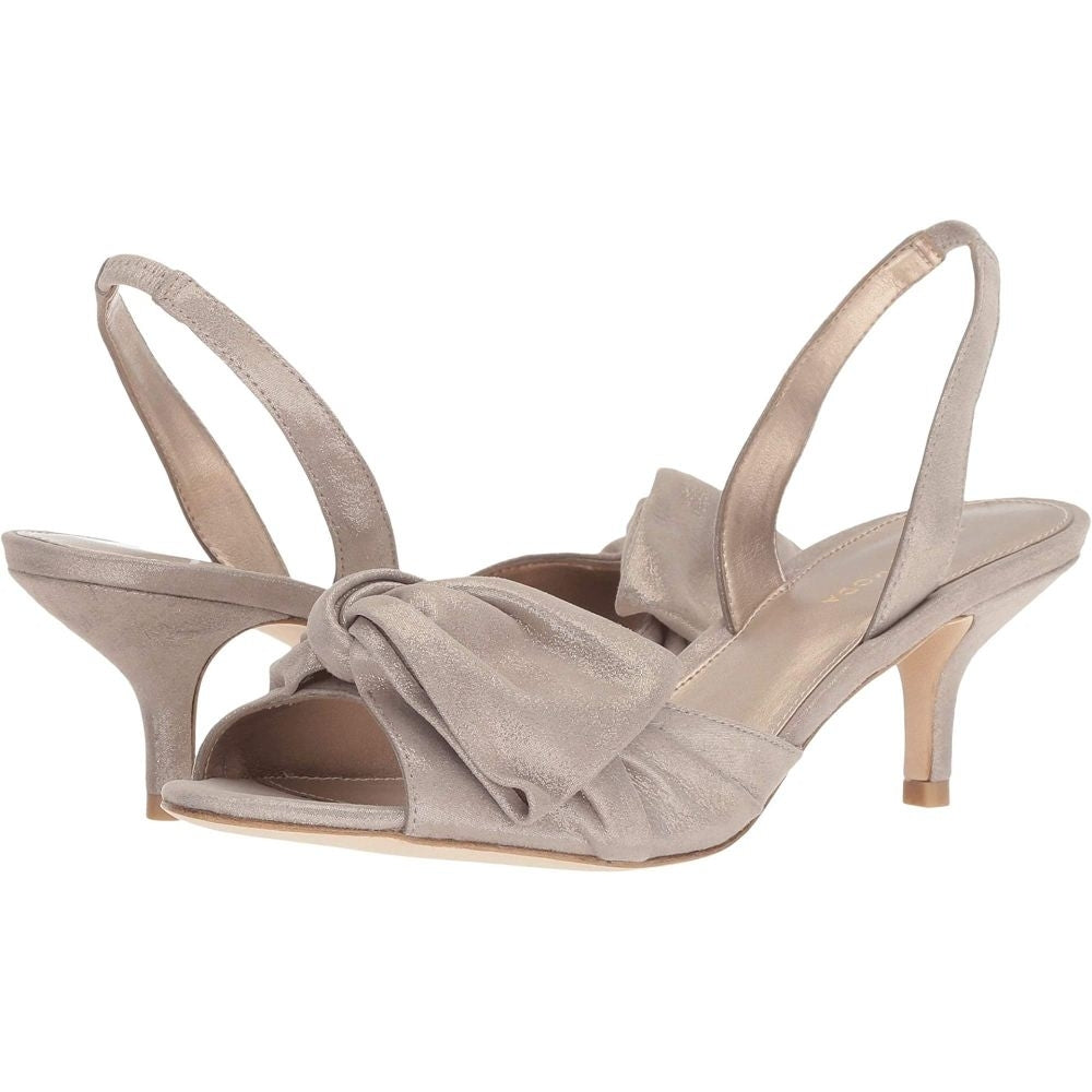 Lovi Dark Taupe Shimmer Suede Pelle Moda Sandals
