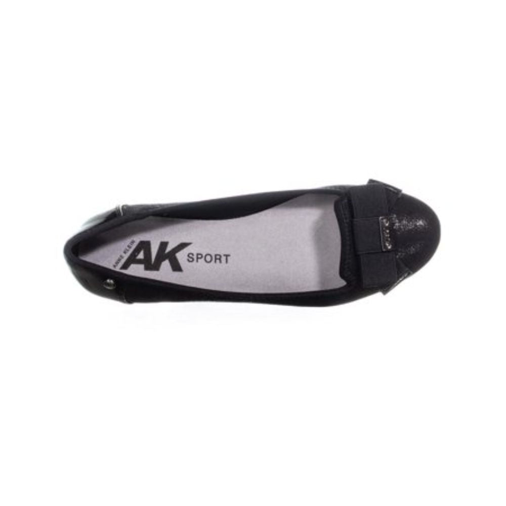Alivia Black Multi Fabric Anne Klein Ballet Flats