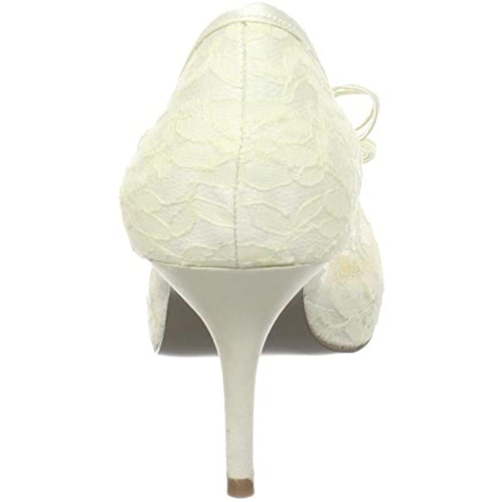Ursula Ivory Lace Martinez Valrero Pumps
