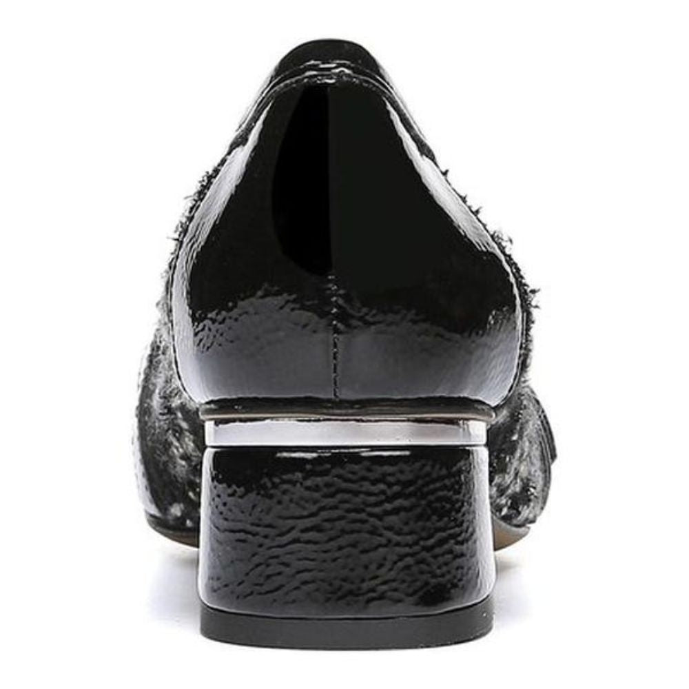 Grenoble 2 Black Plaid Fabric Franco Sarto Pumps