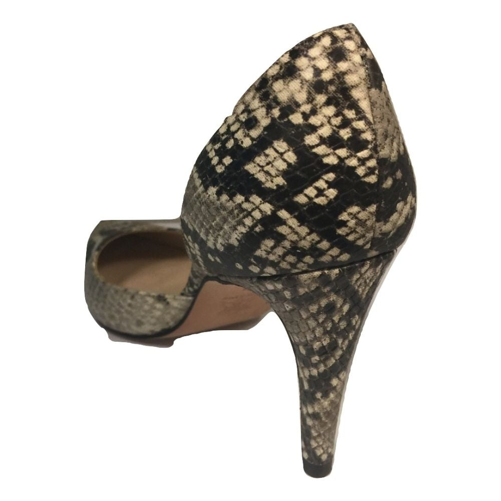 Coco Black and White Leather Jon Josef d'Orsay Pumps