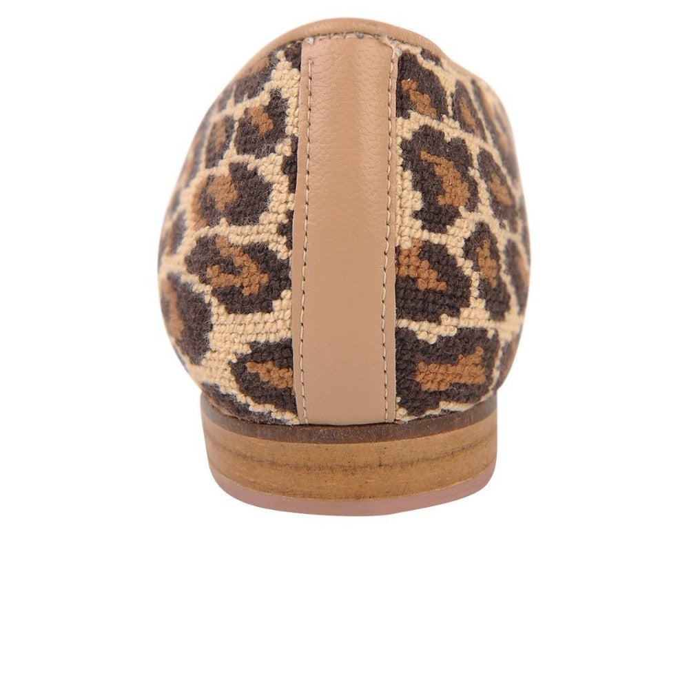 Gatsby Leopard Fabric Jon Josef Loafer Flat