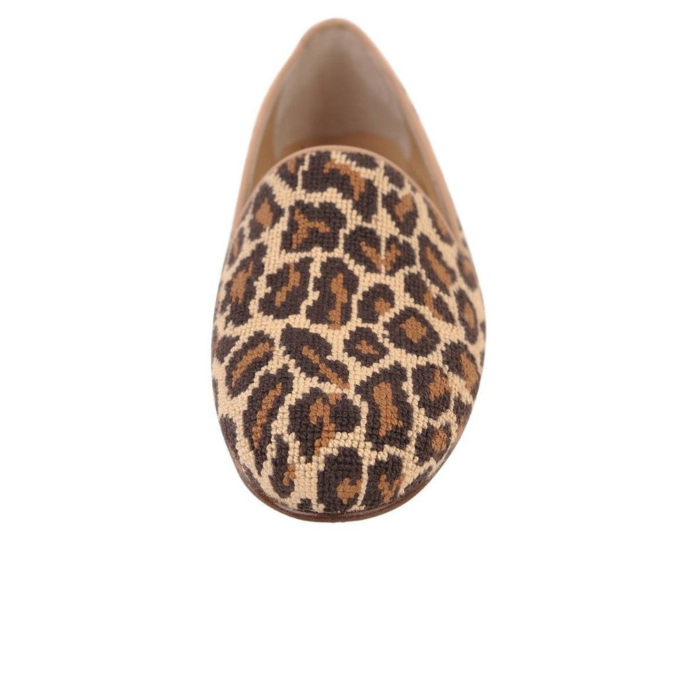Gatsby Leopard Fabric Jon Josef Loafer Flat