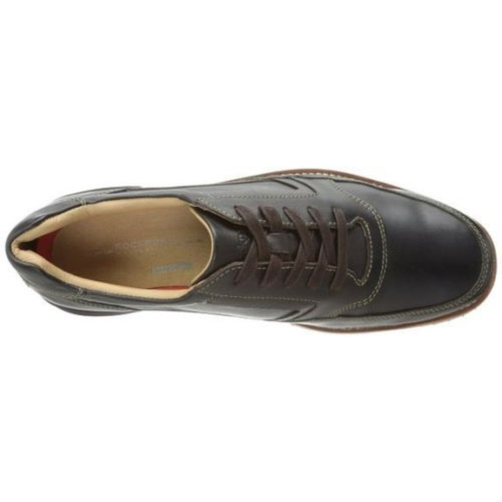 Rockport Men's Eastern Empire Mudguard Oxford Dark Chocolate