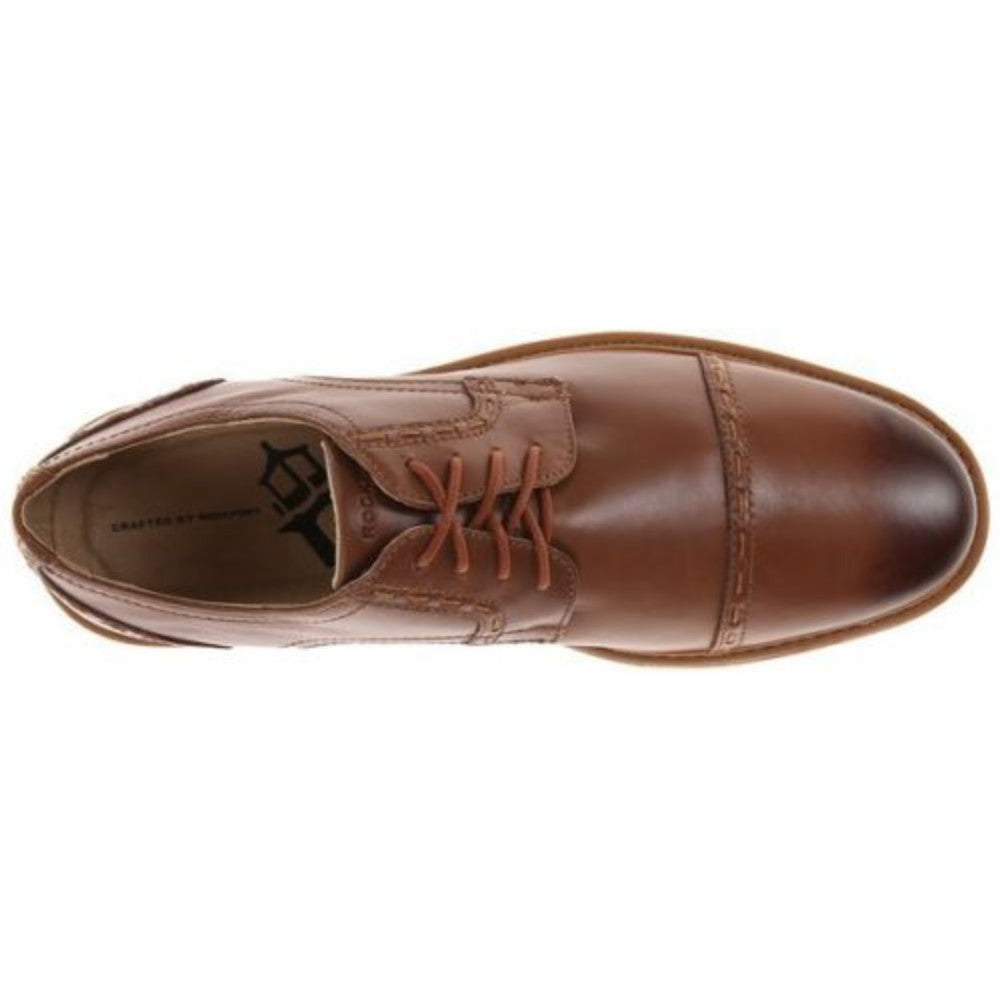 Rockport Men's Parker Hill Tan Leather Cap Toe Oxford