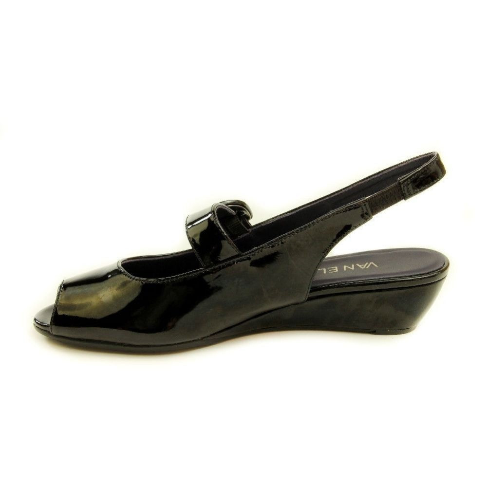 Eliza Black Patent Vaneli Sling