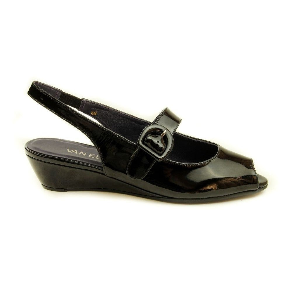Eliza Black Patent Vaneli Sling